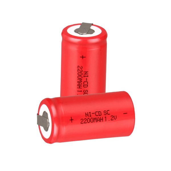 

sub c sc ni-cd battery 2200mah rechargeable battery replacement 1.2v 22420 with tab an extension cord processed