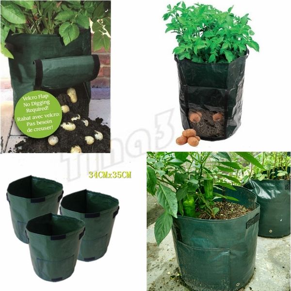 new 35*34cm movable grow planter bag potato cultivation planting garden strawberry pots planters outdoor planting grow bag planters i492
new 35*34cm movable grow planter bag potato cultivation planting garden strawberry pots planters outdoor planting grow bag planters i492