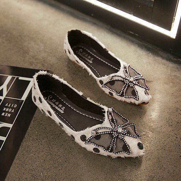 2020 new women polka dot flats casual shoes women bowknot loafers slip on moccasins female suede leather footwear, Black
2020 new women polka dot flats casual shoes women bowknot loafers slip on moccasins female suede leather footwear, Black