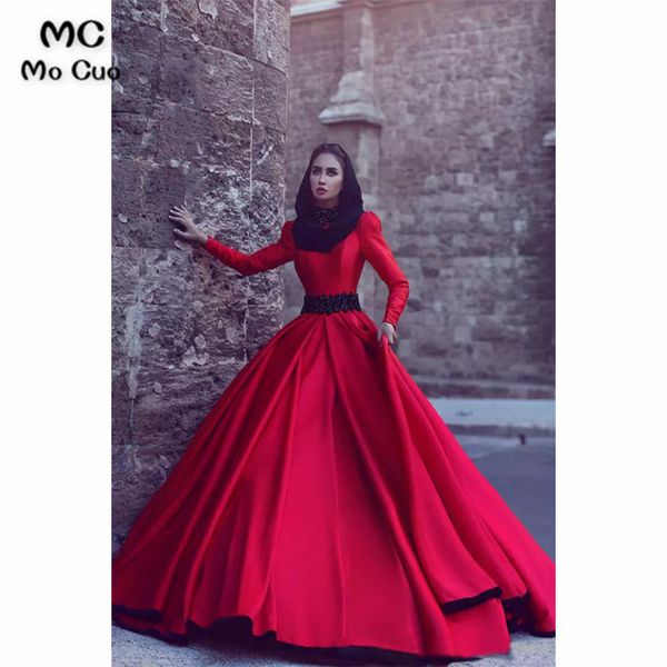 muslim long sleeve prom dresses with pockets appliques lace ballgown evening gown satin prom dress for women, White;black
muslim long sleeve prom dresses with pockets appliques lace ballgown evening gown satin prom dress for women, White;black
