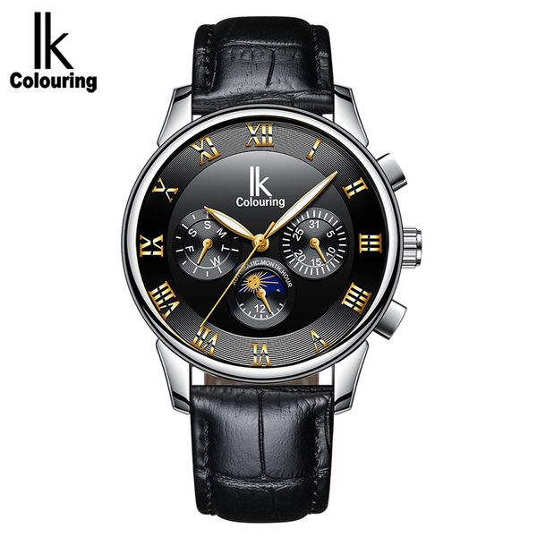 ik colouring mens watches mechanical automatic watch men leather casual relogio masculino, Slivery;brown
ik colouring mens watches mechanical automatic watch men leather casual relogio masculino, Slivery;brown