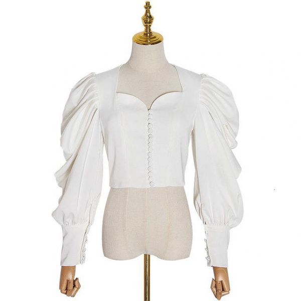 runwaybox designer autumn vintage ruffles button blouse women square collar lantern long sleeve white black shirt female
runwaybox designer autumn vintage ruffles button blouse women square collar lantern long sleeve white black shirt female