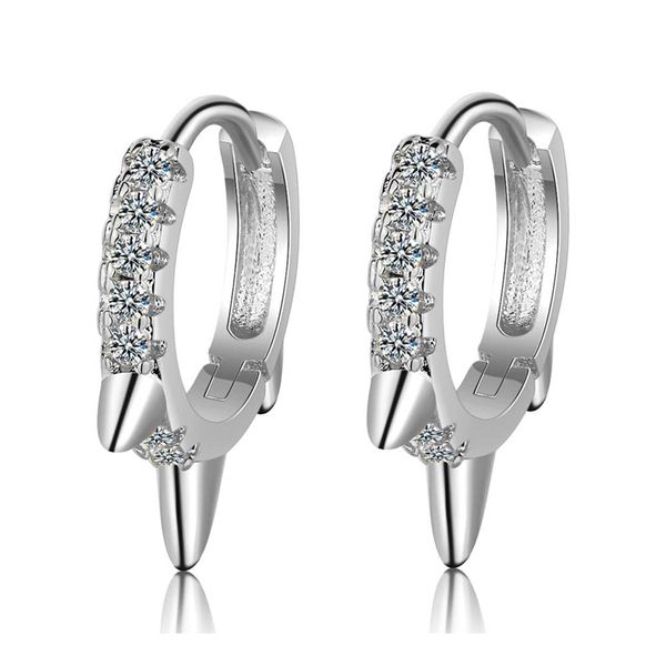 hip hop style single row zircon hoop earrings 925 sterling silver simple earring for women girl party gift punk jewelry aretes, Golden;silver
hip hop style single row zircon hoop earrings 925 sterling silver simple earring for women girl party gift punk jewelry aretes, Golden;silver