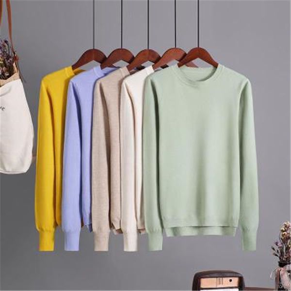 2020 candy color women basic sweater o neck solid jumper soft knitted pullovers sweater pz2452, White;black
2020 candy color women basic sweater o neck solid jumper soft knitted pullovers sweater pz2452, White;black