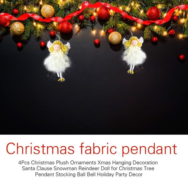 4pcs christmas plush ornaments xmas hanging decoration santa clause snowman reindeer doll for christmas tree pendant
4pcs christmas plush ornaments xmas hanging decoration santa clause snowman reindeer doll for christmas tree pendant