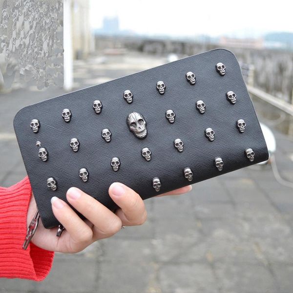 skull wallet man leather bag skull purse clutch bags rivets leather purse zipper pochette uomo punk wallet carteras personalized, Red;black
skull wallet man leather bag skull purse clutch bags rivets leather purse zipper pochette uomo punk wallet carteras personalized, Red;black