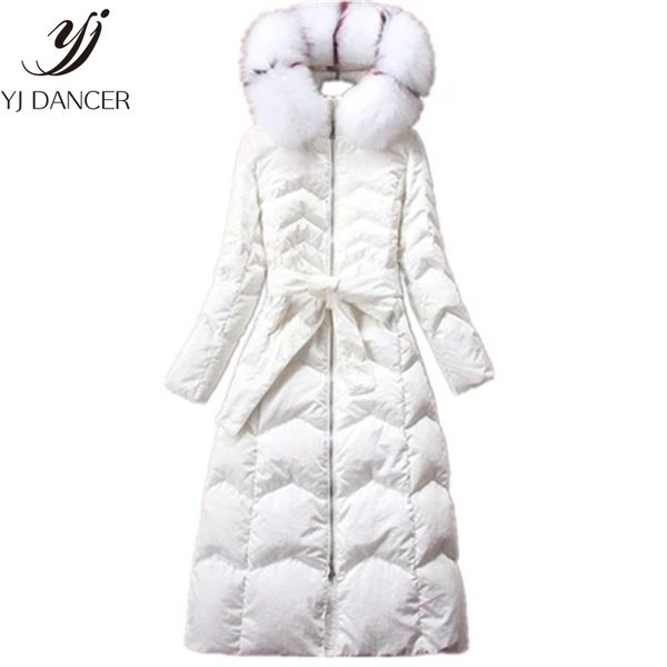 women's down jacket in the long section 2018 autumn and winter new thickening slim really big fur collar over the knee coat h196, Black
women's down jacket in the long section 2018 autumn and winter new thickening slim really big fur collar over the knee coat h196, Black