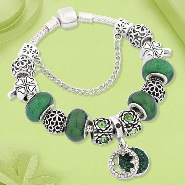 leabyl trendy green flower crystal pendant charm bracelets bangles fashion leaf floral bead bracelet diy jewelry for gift, Golden;silver
leabyl trendy green flower crystal pendant charm bracelets bangles fashion leaf floral bead bracelet diy jewelry for gift, Golden;silver