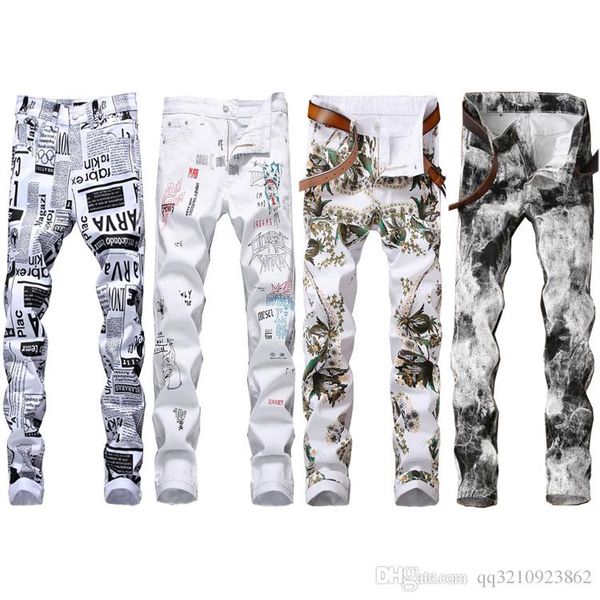 мђжкие дизайнеѬкие каѬанда джин letter printed white denim бѬки мода клђб одежда дл hip, Blue
мђжкие дизайнеѬкие каѬанда джин letter printed white denim бѬки мода клђб одежда дл hip, Blue