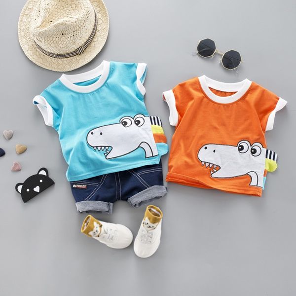summer baby boy short sleeve cartoon dinosaur print t-shirt+ denim shorts toddler casual outfits sets, White
summer baby boy short sleeve cartoon dinosaur print t-shirt+ denim shorts toddler casual outfits sets, White