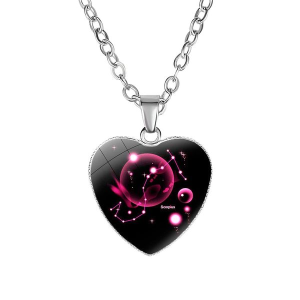 jg1 12 constellation necklace zodiac sign heart pendant necklace women fashion jewelry gift will and sandy k3400, Silver
jg1 12 constellation necklace zodiac sign heart pendant necklace women fashion jewelry gift will and sandy k3400, Silver