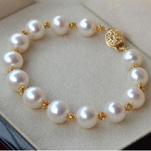 jxryxrth natural 10-11mm round south sea genuine white pearl bracelet gold clasp, Black
jxryxrth natural 10-11mm round south sea genuine white pearl bracelet gold clasp, Black