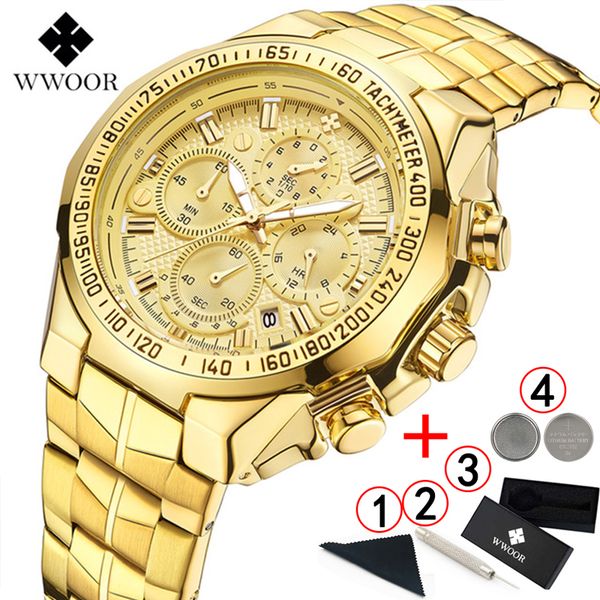 wwoor watch men 2019 new chronograph big gold watch man fashion waterproof sport male clock man reloj hombre 2019, Slivery;brown
wwoor watch men 2019 new chronograph big gold watch man fashion waterproof sport male clock man reloj hombre 2019, Slivery;brown