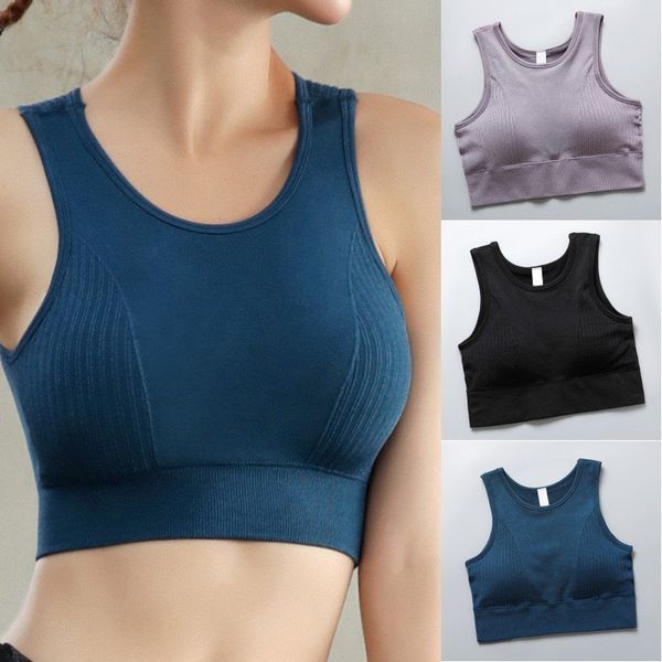 breathable yoga sports bras seamless hollow shockproof fitness running chest vest padded comfortable wire bras, White;black
breathable yoga sports bras seamless hollow shockproof fitness running chest vest padded comfortable wire bras, White;black