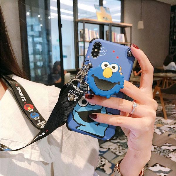luxury design cartoon case for iphone 11 pro xr xs max 8 7 plus sesame street xr with lanyard holder soft back cover
luxury design cartoon case for iphone 11 pro xr xs max 8 7 plus sesame street xr with lanyard holder soft back cover