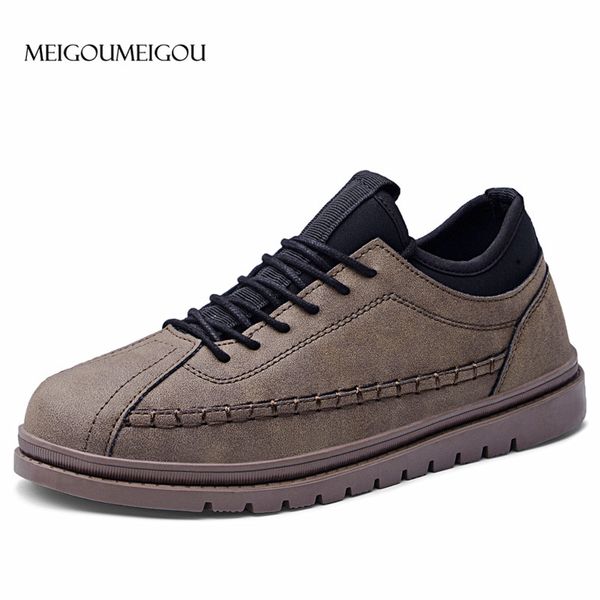 casual leather shoes men autumn new men shoes lace-up fashion male sneakers winter flats derby, Black
casual leather shoes men autumn new men shoes lace-up fashion male sneakers winter flats derby, Black