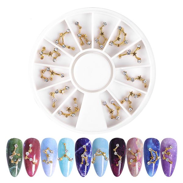 meet across 12 constellation 3d nail art decoration manicure rhinestone alloy nail wheel decor 1 box diy manicure jewelry, Silver;gold
meet across 12 constellation 3d nail art decoration manicure rhinestone alloy nail wheel decor 1 box diy manicure jewelry, Silver;gold