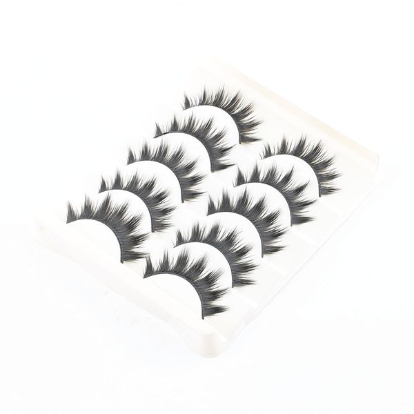 soft 5 pairs super long cross false eyelashes women handmade makeup fake thick black eyelashes
soft 5 pairs super long cross false eyelashes women handmade makeup fake thick black eyelashes