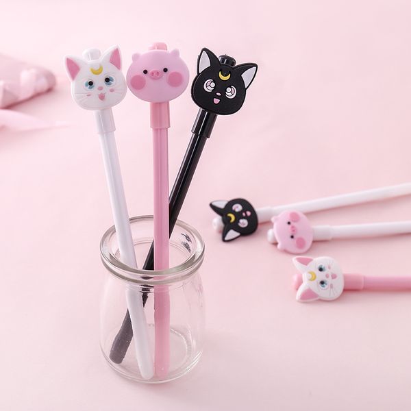 48 pcs/lot moon cat pig gel pen cute 0.5 mm black ink signature pens for writing office school supplies stationery gift
48 pcs/lot moon cat pig gel pen cute 0.5 mm black ink signature pens for writing office school supplies stationery gift
