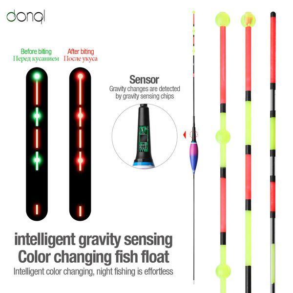 donql smart electronic fishing float luminous glowing fish bite bait bobber sink led light color change flotador fishing tackle
donql smart electronic fishing float luminous glowing fish bite bait bobber sink led light color change flotador fishing tackle