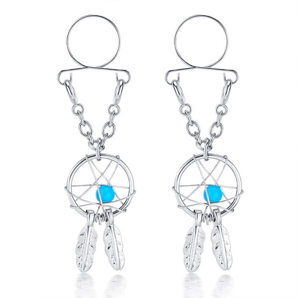 popular style small dream catcher fake adjustable nipple ring pendant nipple piercing jewelry rings for female body jewelry, Silver
popular style small dream catcher fake adjustable nipple ring pendant nipple piercing jewelry rings for female body jewelry, Silver
