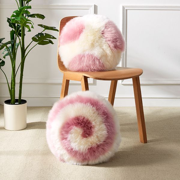 lollipop pink color round new zealand sheepskin fur pillow with core home decor detachable sofa pillow
lollipop pink color round new zealand sheepskin fur pillow with core home decor detachable sofa pillow