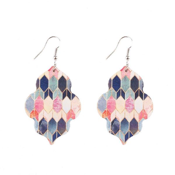 bohemian paisley floral square patterns leather quatrefoil floral hook earrings for women fashion statement earring jewerly accessories, Silver
bohemian paisley floral square patterns leather quatrefoil floral hook earrings for women fashion statement earring jewerly accessories, Silver