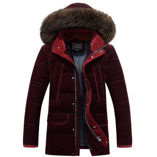 new plus size 4xl russia winter down jacket men medium long thicken warm fur collar white duck down coat jacket men -40 degree, Black
new plus size 4xl russia winter down jacket men medium long thicken warm fur collar white duck down coat jacket men -40 degree, Black