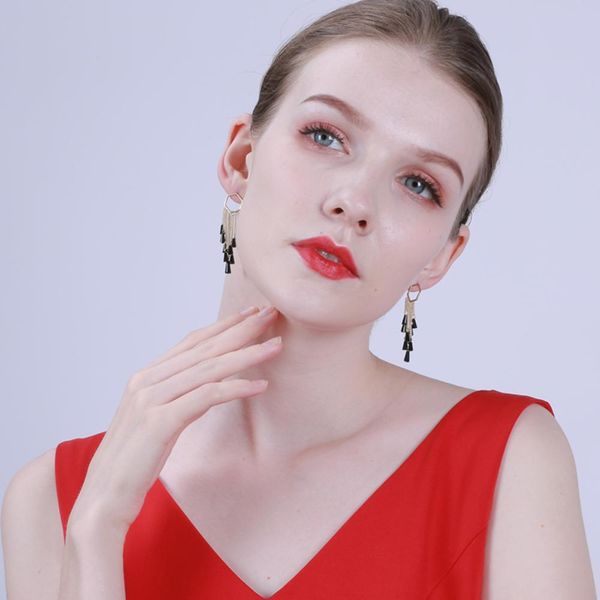 kivn fashion jewelry gold tassel chain dangle drop earring for womens wedding bridal gifts, Silver
kivn fashion jewelry gold tassel chain dangle drop earring for womens wedding bridal gifts, Silver