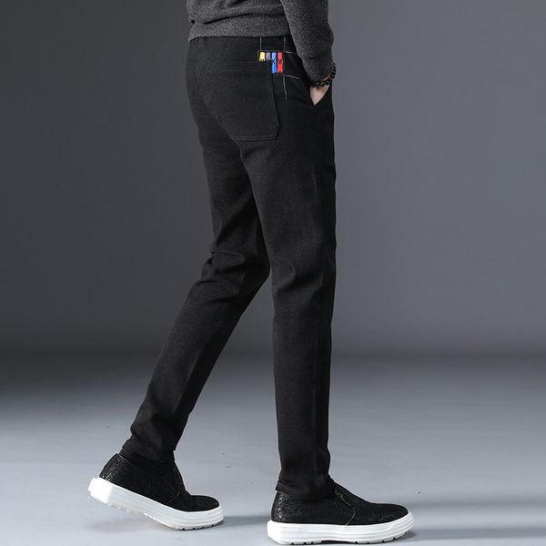 men's trousers fashion autumn brand thick new long pants cotton thermal pencil pants casual hombre business male slim, Black
men's trousers fashion autumn brand thick new long pants cotton thermal pencil pants casual hombre business male slim, Black