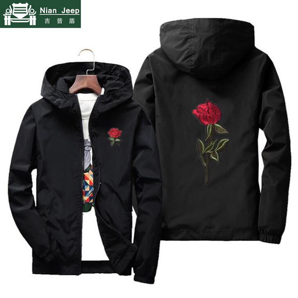 men's rose flower embroidery jacket windbreaker hooded bomber jacket sunscreen skin mens jackets jaqueta masculina plus size 7xl, Black;brown
men's rose flower embroidery jacket windbreaker hooded bomber jacket sunscreen skin mens jackets jaqueta masculina plus size 7xl, Black;brown
