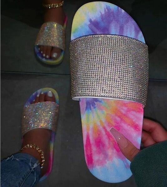 beach sandals home durable non-slip printing spring/summer new 2020 women flat bottom rhinestone rainbow color outdoor leisure, Black
beach sandals home durable non-slip printing spring/summer new 2020 women flat bottom rhinestone rainbow color outdoor leisure, Black