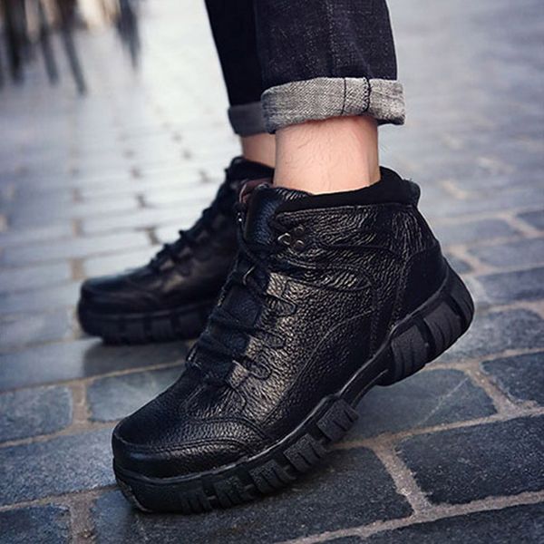 men warm winter boots shoes wear-resisting non-slip outdoor climbing hiking boots combat bots breathable men shoes, Black
men warm winter boots shoes wear-resisting non-slip outdoor climbing hiking boots combat bots breathable men shoes, Black