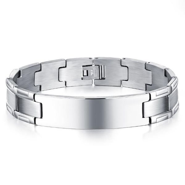 link, chain jhsl brand men statement link bracelets & bangles silver color stainless steel great boyfriend father gift, Black
link, chain jhsl brand men statement link bracelets & bangles silver color stainless steel great boyfriend father gift, Black