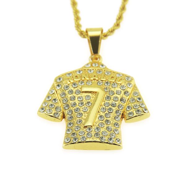 new fashion men's hip hop jewelry no.7 ball shirt design fans iced out bling pendant necklaces ing, Silver
new fashion men's hip hop jewelry no.7 ball shirt design fans iced out bling pendant necklaces ing, Silver