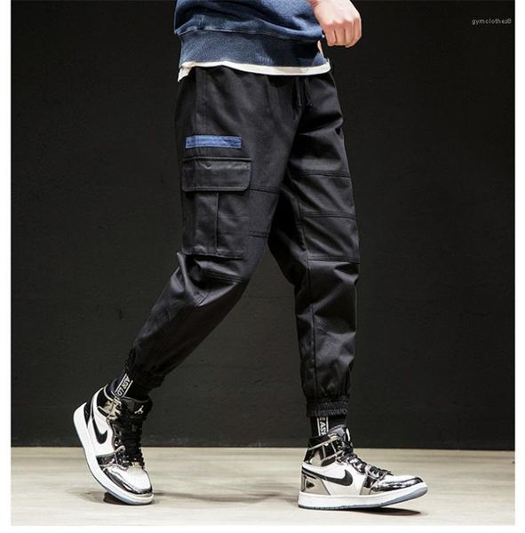with pockets mens casual loose drawstring pants fashion designer mens pencil pants spring autumn cargo pants, Black
with pockets mens casual loose drawstring pants fashion designer mens pencil pants spring autumn cargo pants, Black