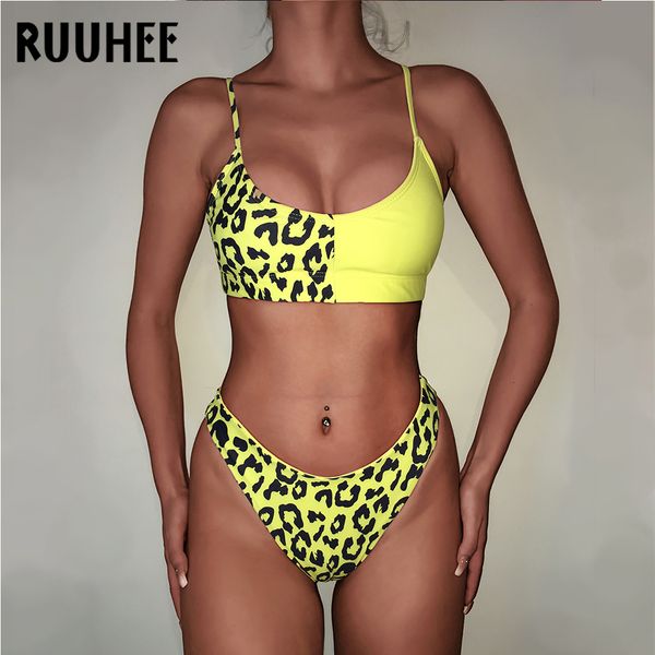 ruuhee bikini 2020 swimwear women sport swimsuit leopard printed bikini set patchwork bathing suit padded female beachwear, White;black
ruuhee bikini 2020 swimwear women sport swimsuit leopard printed bikini set patchwork bathing suit padded female beachwear, White;black