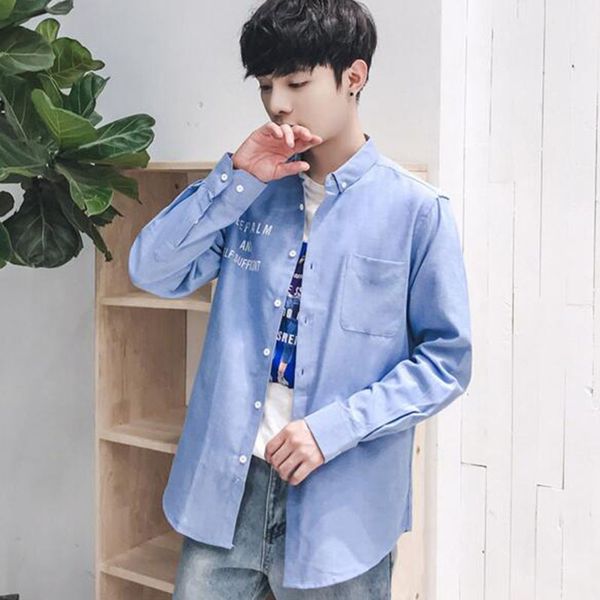 men fashion long sleeve single breasted casual shirts camisa,breathable comfortable printed autumn oxford cotton shirts cloth, White;black
men fashion long sleeve single breasted casual shirts camisa,breathable comfortable printed autumn oxford cotton shirts cloth, White;black