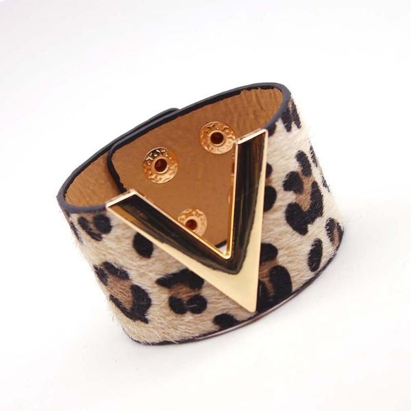 new fashion leopard horsehair leopard leather bracelet simple all match ms v style word wide women wrap bracelet bangles, Black
new fashion leopard horsehair leopard leather bracelet simple all match ms v style word wide women wrap bracelet bangles, Black