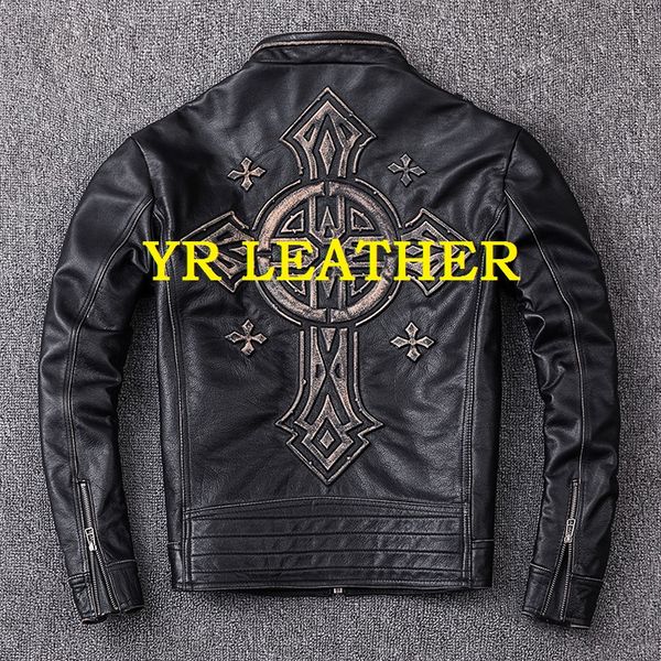 yrwholesales.mens genuine leather jacket.harley vintage cowhide coat.slim motor biker jacket sales,plus size, Black
yrwholesales.mens genuine leather jacket.harley vintage cowhide coat.slim motor biker jacket sales,plus size, Black