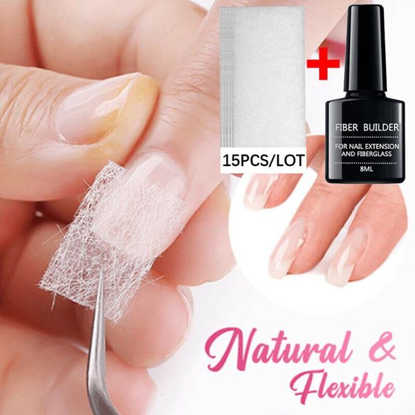 15 pieces nail extension fiberglass clear uv gel nail care fiber silk nails wrap stickers fiber builder gel art tools tsml2, Red;pink
15 pieces nail extension fiberglass clear uv gel nail care fiber silk nails wrap stickers fiber builder gel art tools tsml2, Red;pink
