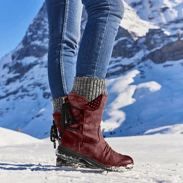 boots women vintage retro mid-calf boots lace up thick heels shoes botas mujer ladies shoes winter warm platform booties new, Black
boots women vintage retro mid-calf boots lace up thick heels shoes botas mujer ladies shoes winter warm platform booties new, Black