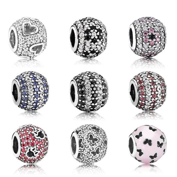 new 100% 925 sterling silver pandora original crystal butterfly charm bead clear cz fit bracelet diy bracelet the factory wholesale, Black
new 100% 925 sterling silver pandora original crystal butterfly charm bead clear cz fit bracelet diy bracelet the factory wholesale, Black