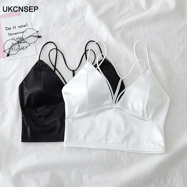 crop women t-shirt wrap chest underwear padded bra crop women clothes summer ladies female blouses tank, White
crop women t-shirt wrap chest underwear padded bra crop women clothes summer ladies female blouses tank, White