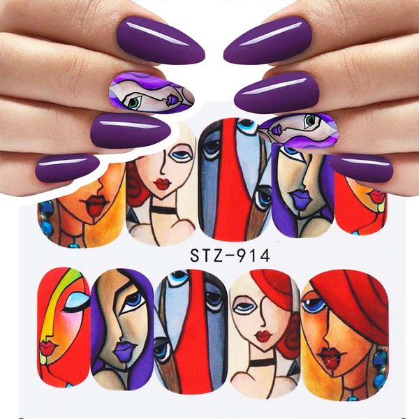16pcs/set colorful human face nail art sticker full wraps set girl tattoo manicure tips nail water decals accessories chstz906-921, Black
16pcs/set colorful human face nail art sticker full wraps set girl tattoo manicure tips nail water decals accessories chstz906-921, Black
