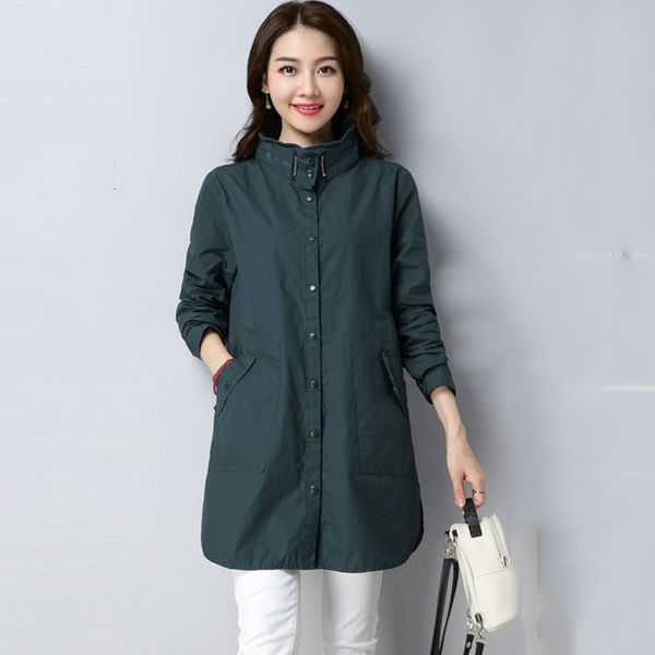 mid-length windbreaker women coat 2019 new autumn trench women coat stand collar casual loose female outerwear an220, Tan;black
mid-length windbreaker women coat 2019 new autumn trench women coat stand collar casual loose female outerwear an220, Tan;black