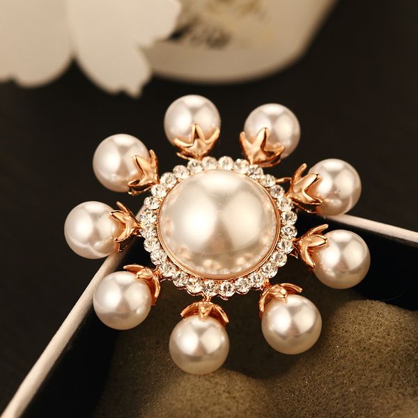 new trendy fashion luxury designer beautiful diamond multi pearls flower elegant pin brooches jewelry for woman girls, Gray
new trendy fashion luxury designer beautiful diamond multi pearls flower elegant pin brooches jewelry for woman girls, Gray
