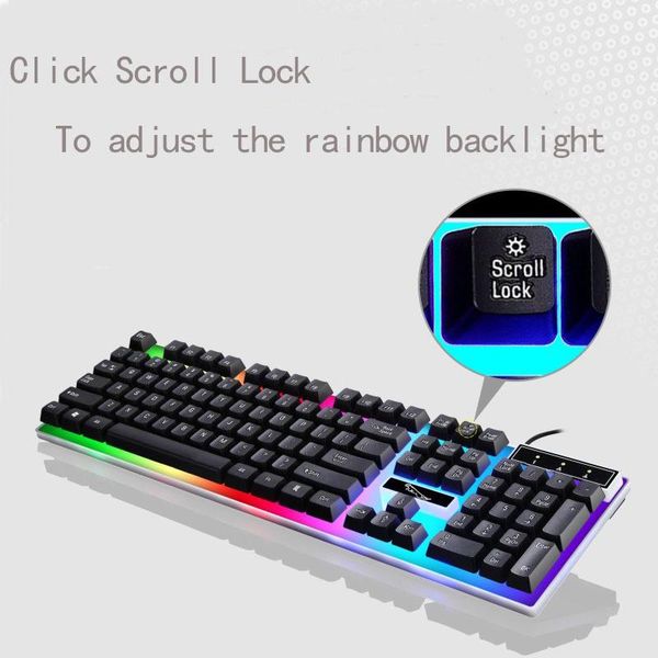 colorful crack led illuminated backlit usb wired pc rainbow gaming keyboard suspended keycap with similar mechanical feel
colorful crack led illuminated backlit usb wired pc rainbow gaming keyboard suspended keycap with similar mechanical feel