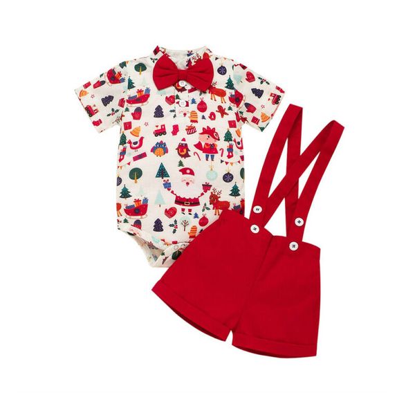 0-24m baby boys christmas clothes set cute deer print bow tie bodysuit for newborns red overalls outfits baby boys xmas clothes, White
0-24m baby boys christmas clothes set cute deer print bow tie bodysuit for newborns red overalls outfits baby boys xmas clothes, White