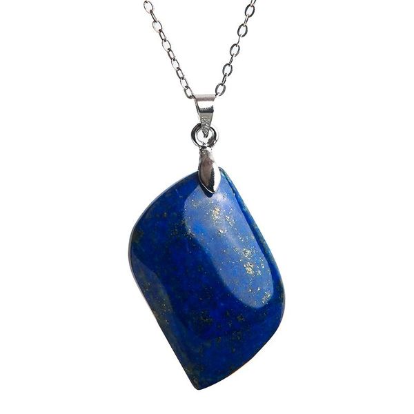 natural lapis lazuli pendant necklace precious deep blue gemstone charms bless you suspension beads pendant 30x20x5mm, Silver
natural lapis lazuli pendant necklace precious deep blue gemstone charms bless you suspension beads pendant 30x20x5mm, Silver